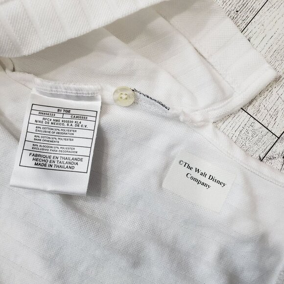 VTG 90s Nike Golf Mickey Polo Shirt Embroidered Logo Disney White Mens XL RARE - Picture 9 of 12